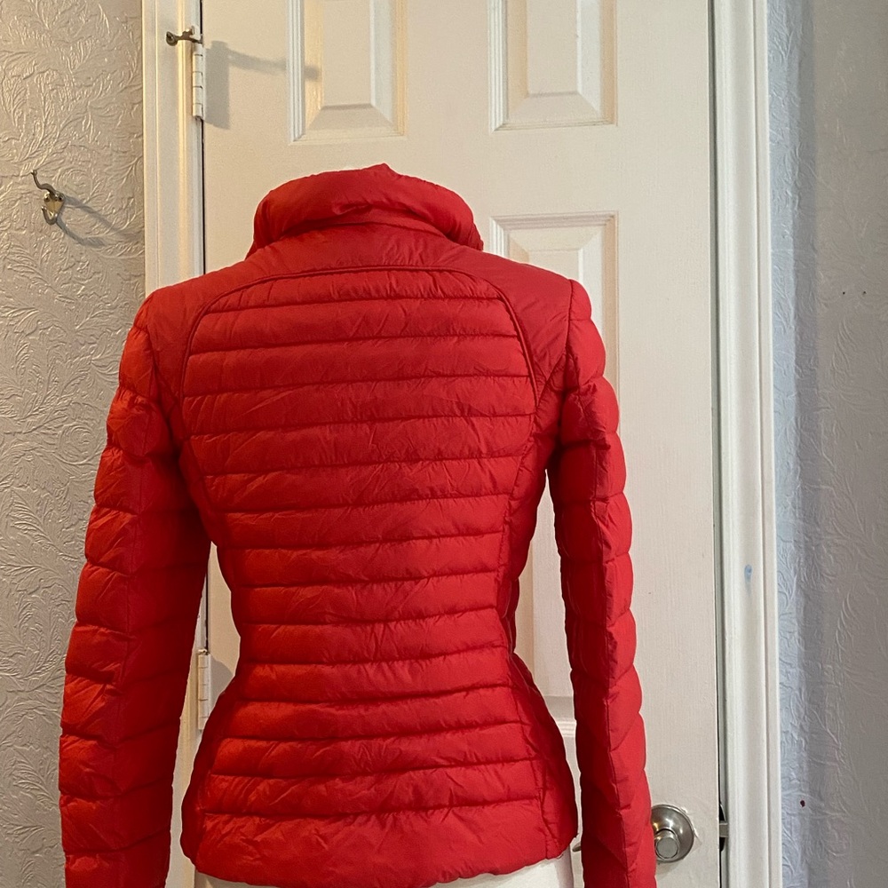 Michael Kors Vibrant Red Puffer Jacket - Picture 2 of 7